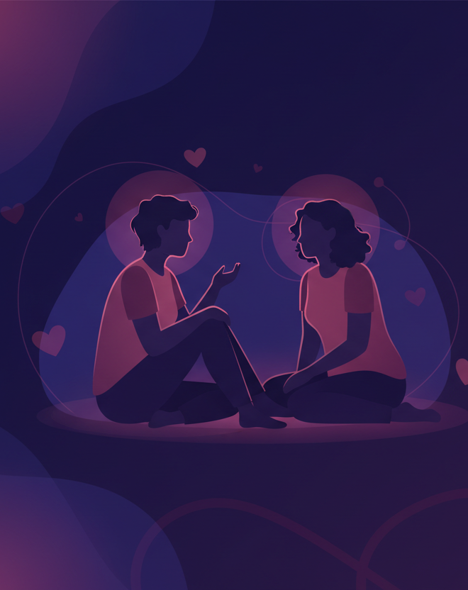 Illustratie van 2 personen BDSM België